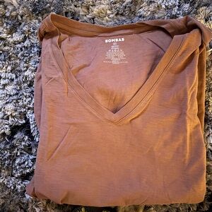 Bomba Slub TShirt 2X. Mulberry Color. New w/o Tags